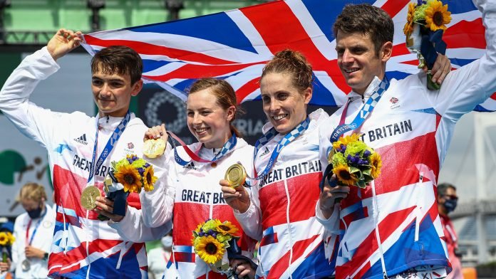 Team GB Tokyo 2020 Mixed Relay Triathlon Gold